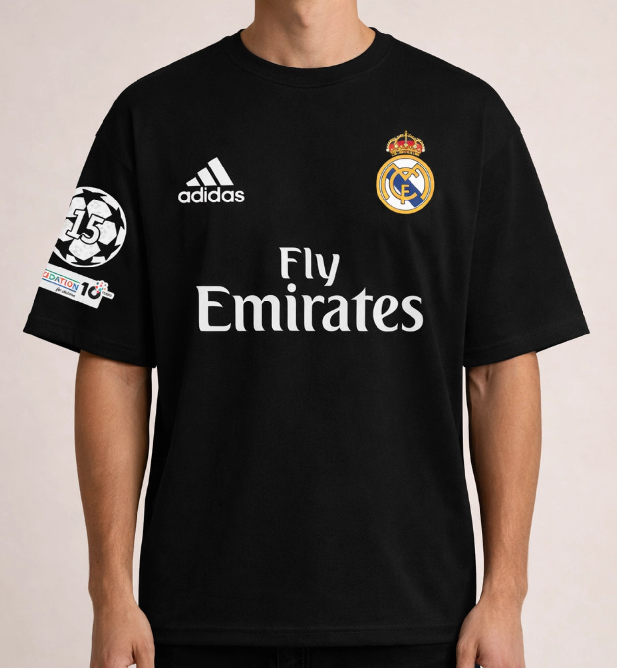 Ronaldo 7 Oversized T-Shirt – Madrid Football Tee – AAMS Wear