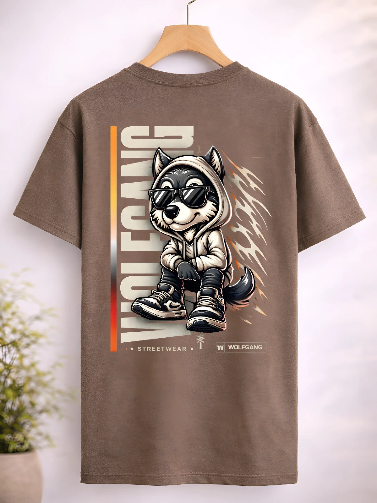 Urban Wolf Streetwear Cartoon T-Shirt