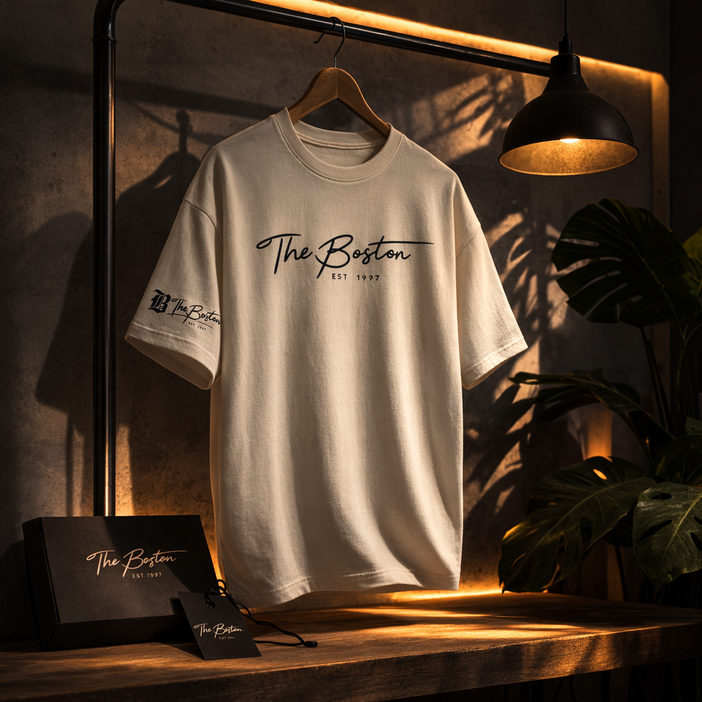 The Boston EST 1997 Minimal Print Oversized T-Shirt